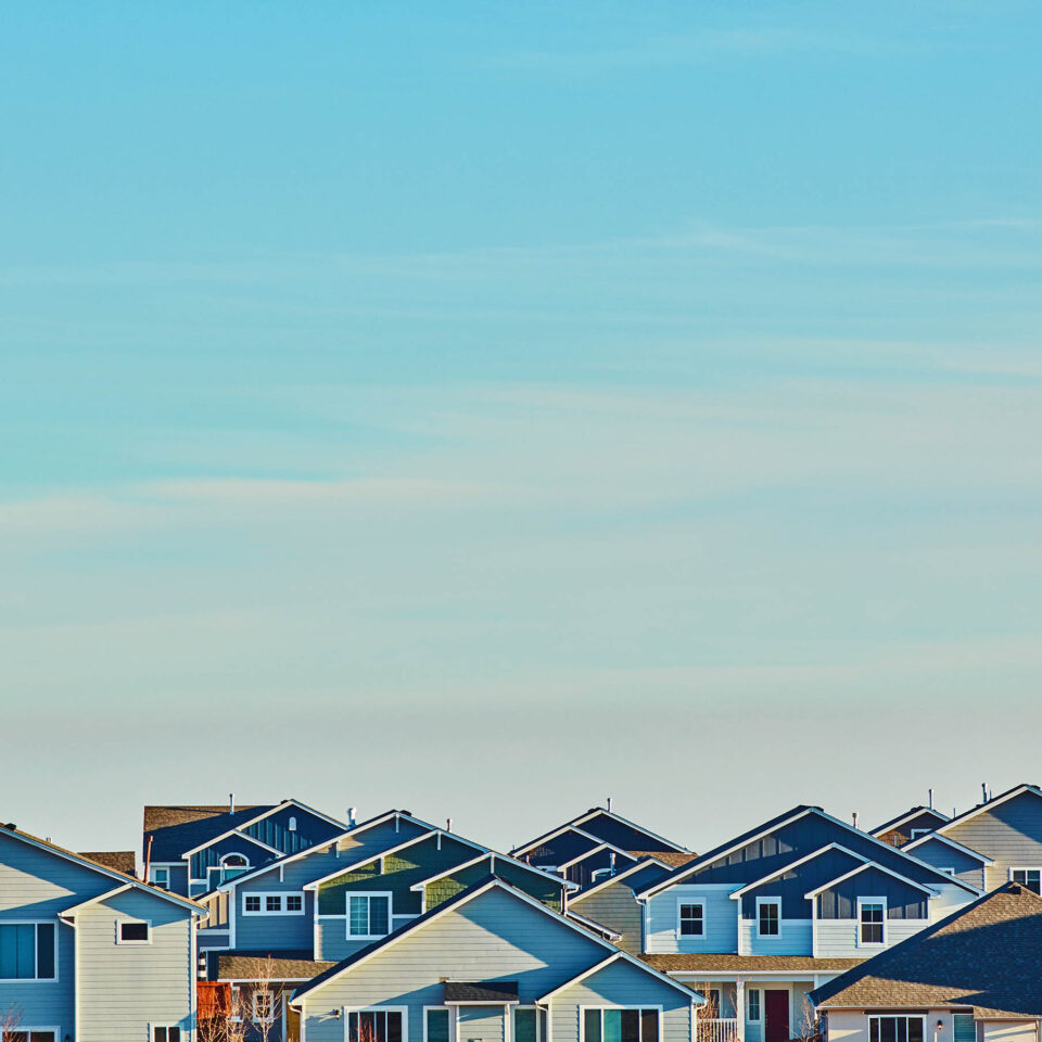 Residential Housing Background. Colorado, USA
