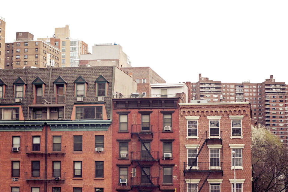 Row of Brownstones in Manhattan